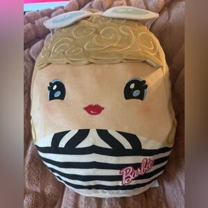 Barbie Plush Pillow in Pink, Blonde, Black & White